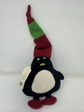 Baby Gap Paddy The Penguin 2001 Holiday Plush Stuffed Animal Winter Squeakers